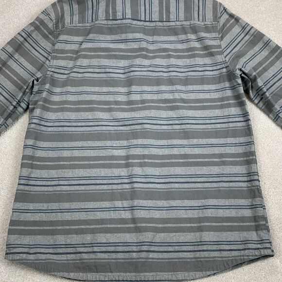 Tentree Linen Blend Hooded Long Sleeve Button Front Shirt Mens XL - Picture 11 of 16